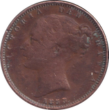 1853 FARTHING ( FINE )