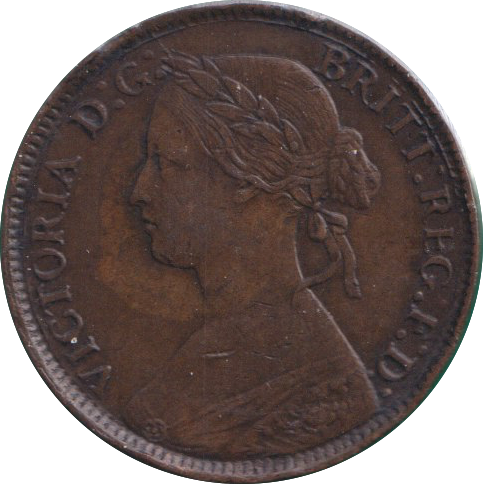 1860 FARTHING ( GVF )