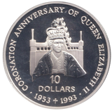 1992 SILVER PROOF 10 DOLLAR SOLOMON ISLANDS