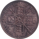 1887 DOUBLE FLORIN ( AUNC )