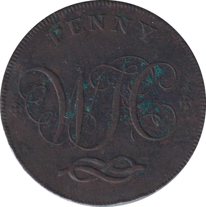 1803 PENNY TOKEN STAFFORDSHIRE CASTLE
