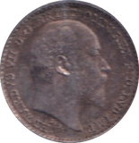1908 MAUNDY ONE PENNY ( AUNC )