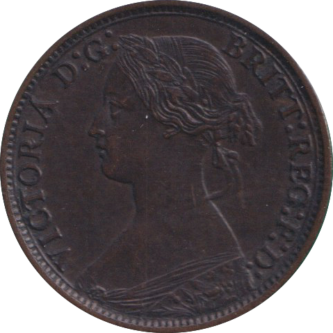 1868 FARTHING ( GVF )