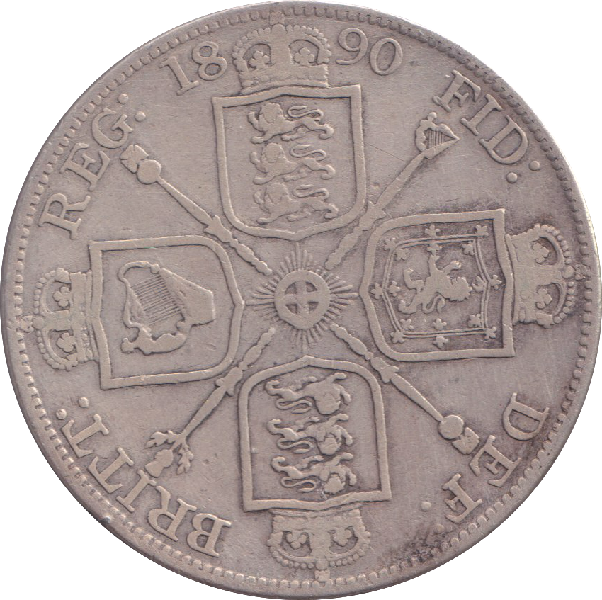 1890 DOUBLE FLORIN ( AUNC )