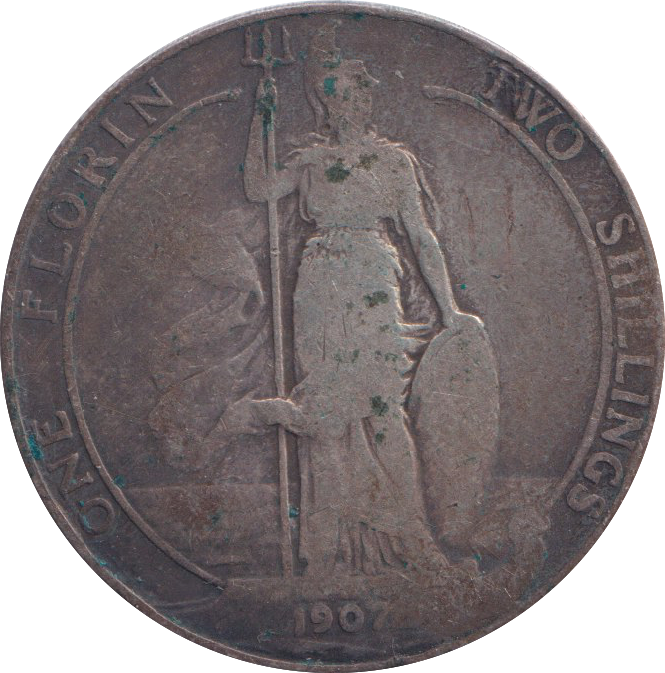 1907 TWO SHILLINGS (FINE)