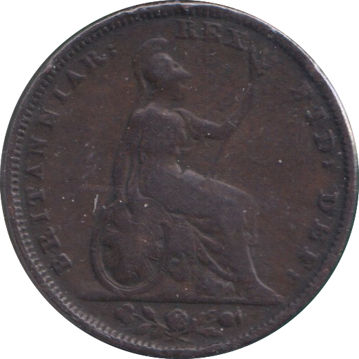 1823 FARTHING ( FINE )