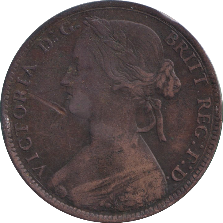 1860 PENNY ( FINE )