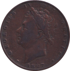 1827 FARTHING ( FINE )