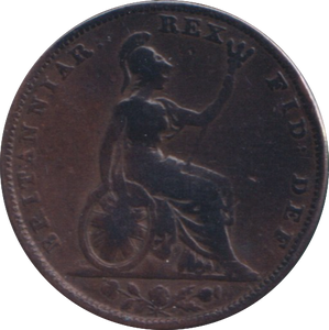 1827 FARTHING ( FINE )