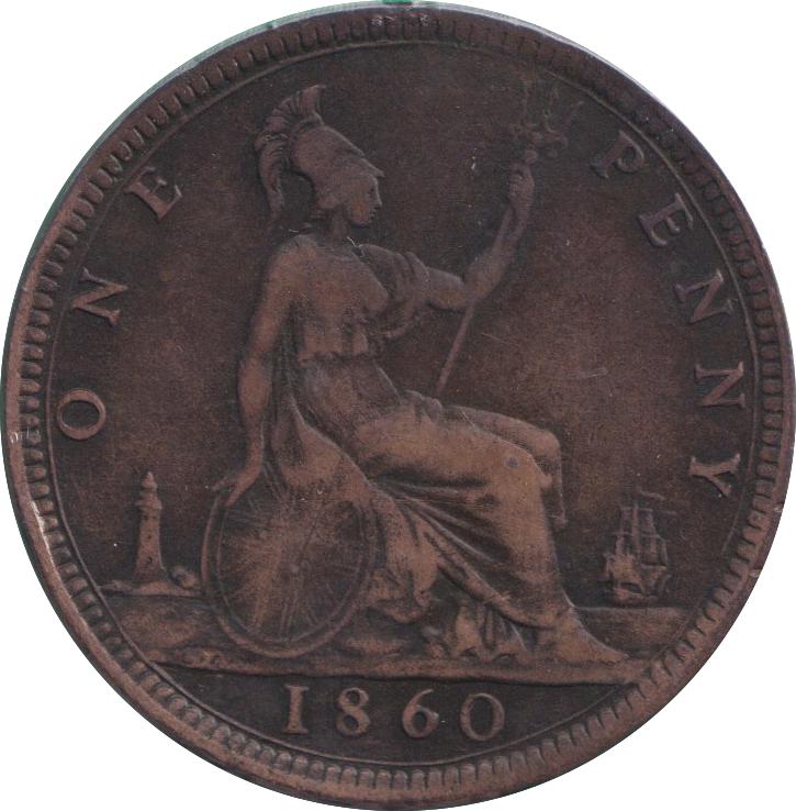 1860 PENNY ( FINE )