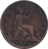 1860 PENNY ( FINE )