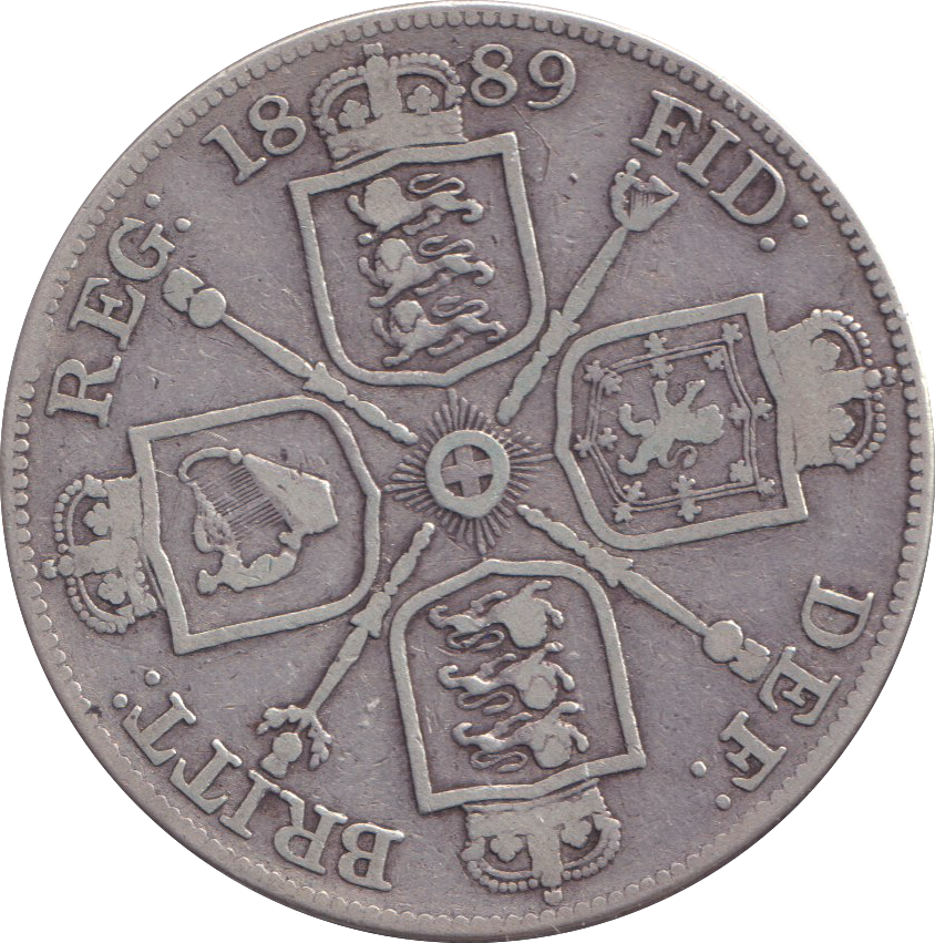 1889 DOUBLE FLORIN ( FINE )