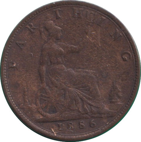 1886 FARTHING ( GF )