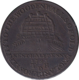 1795 HALFPENNY TOKEN KENT
