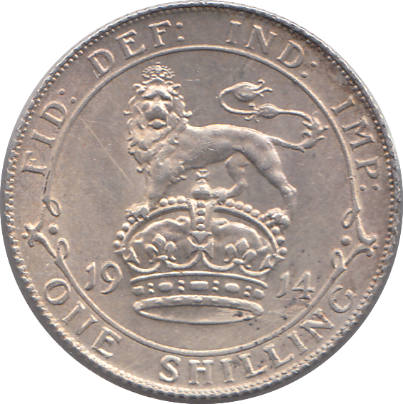 1914 SHILLING (AUNC)