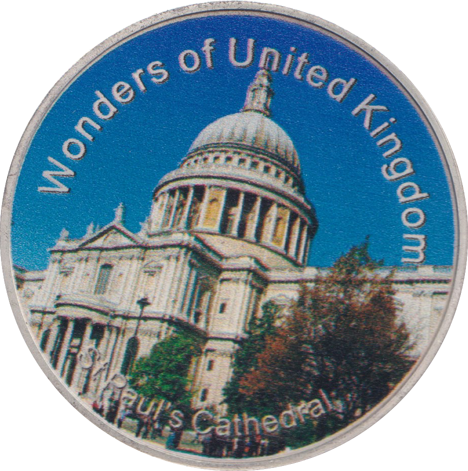 2013 WONDERS OF THE WORLD ST PAUL'S CATHEDRAL MEDALLION