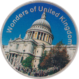 2013 WONDERS OF THE WORLD ST PAUL'S CATHEDRAL MEDALLION