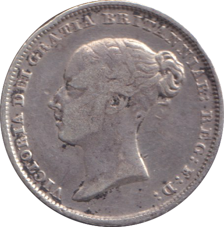 1844 SIXPENCE (VF)