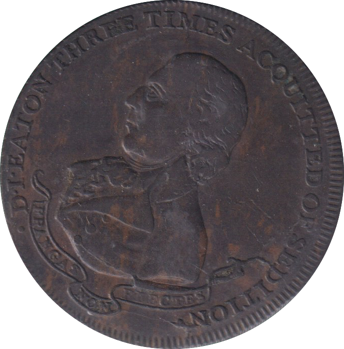 1795 HALFPENNY TOKEN MIDDLESEX EATON SWINE