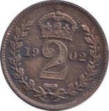 1902 MAUNDY TWO PENCE ( AUNC )