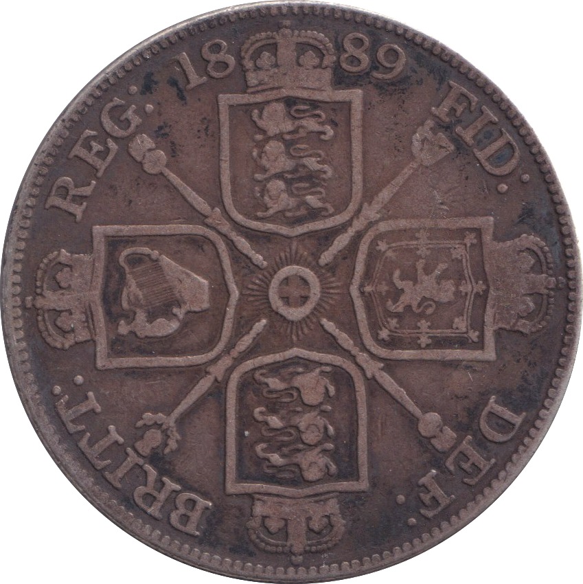 1889 DOUBLE FLORIN ( FINE )