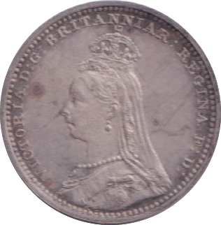 1891 MAUNDY TWO PENCE ( AUNC )