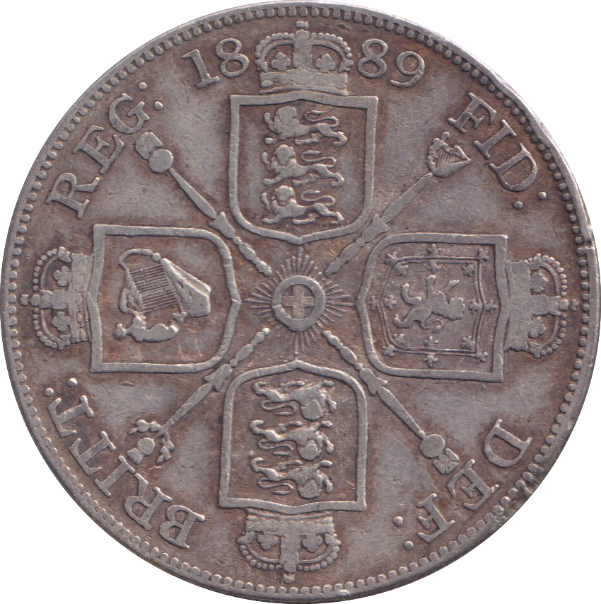 1889 DOUBLE FLORIN ( FINE )