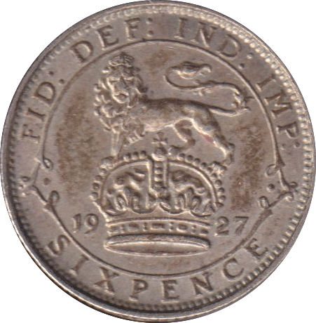 1927 SIXPENCE (AUNC)
