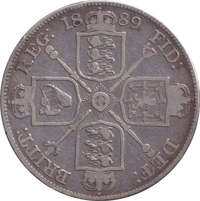 1889 DOUBLE FLORIN ( FINE )