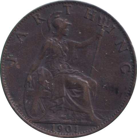 1901 FARTHING ( EF )