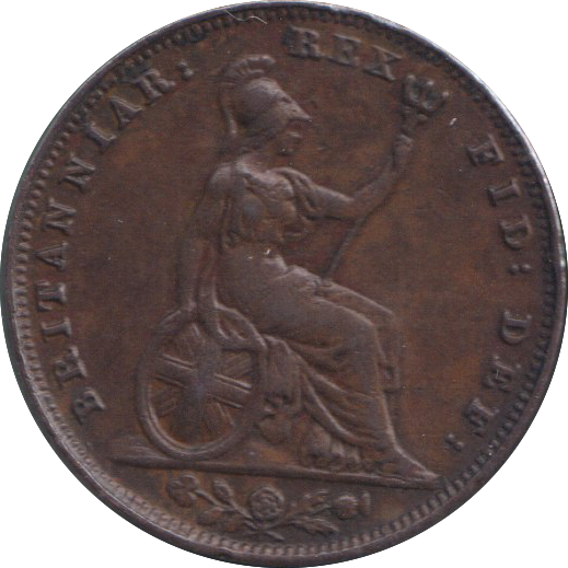 1831 FARTHING ( VF )