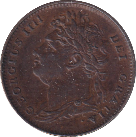 1825 FARTHING ( AUNC )