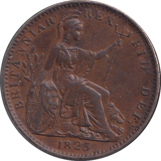 1825 FARTHING ( AUNC )