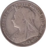 1898 SIXPENCE (FINE)