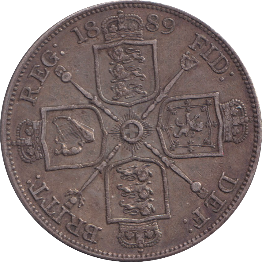 1889 DOUBLE FLORIN ( VF )