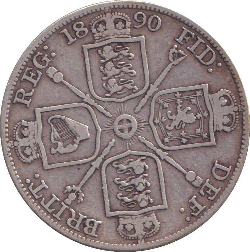 1890 DOUBLE FLORIN ( GF )