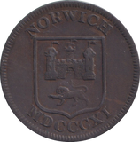 1811 HALFPENNY NORWICH NEWTON SILVER SMITH