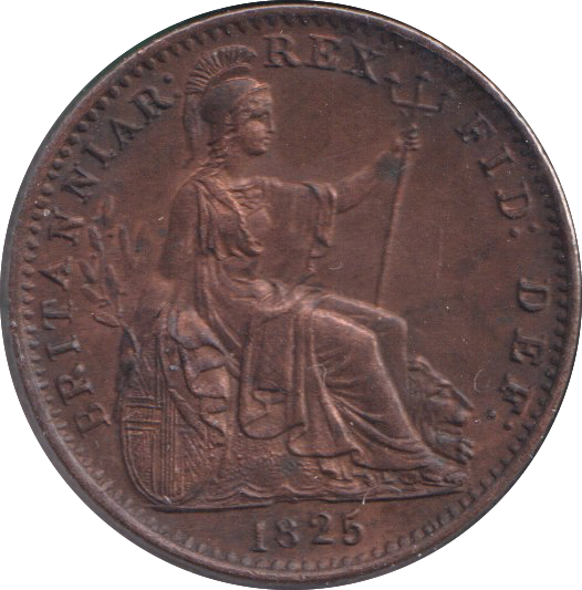 1825 FARTHING ( AUNC )