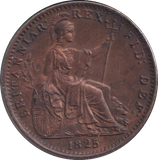 1825 FARTHING ( AUNC )