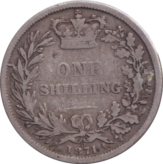 1871 SHILLING ( FINE )