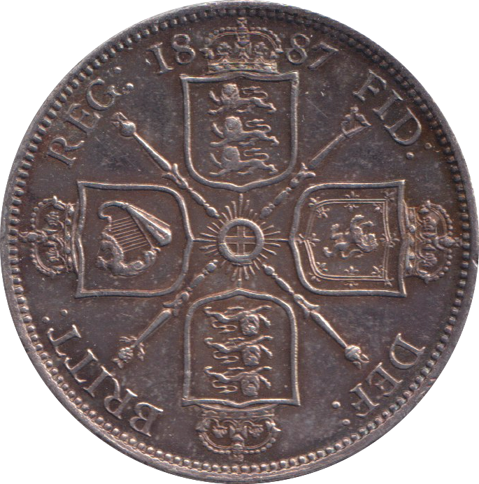 1887 FLORIN ( AUNC )