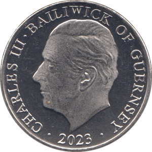 2023 TEN PENCE BAILIWICK OF GUERNSEY EURASIAN HOBBY