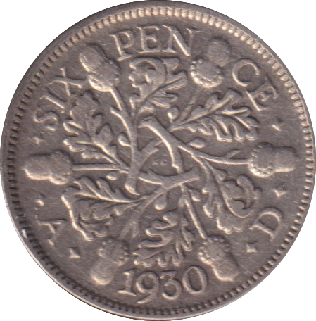 1930 SIXPENCE (GF)