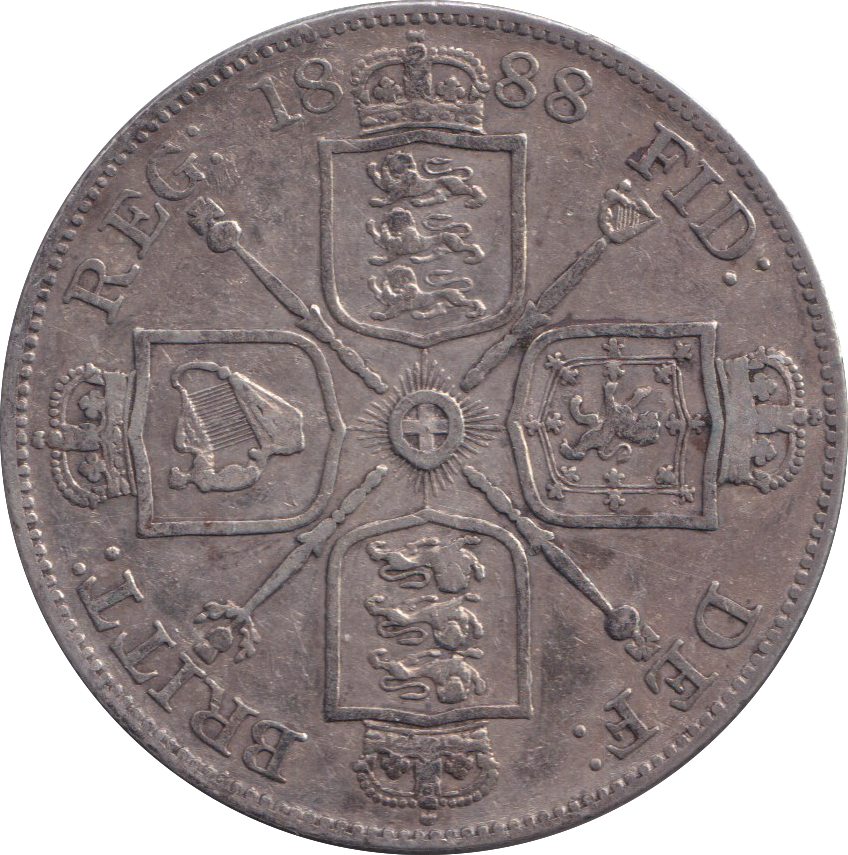 1888 DOUBLE FLORIN ( FINE )