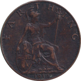 1914 FARTHING ( VF )