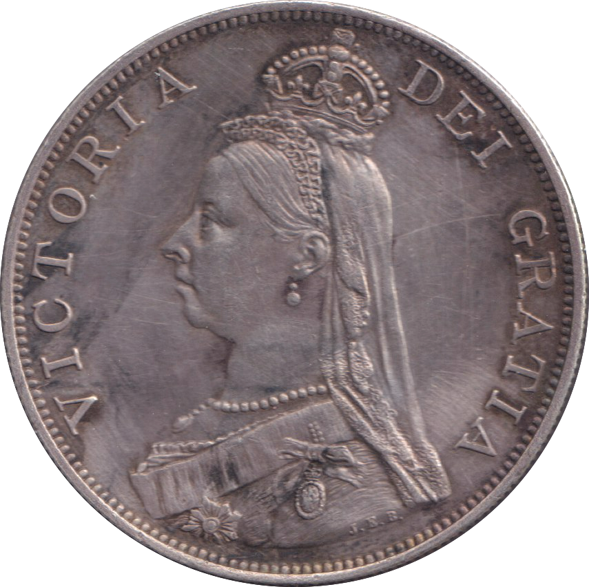 1887 DOUBLE FLORIN ( EF )
