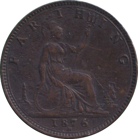 1876 FARTHING ( GVF )