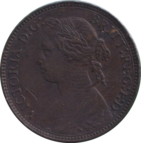 1876 FARTHING ( GVF )