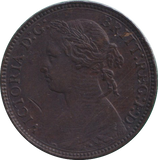 1876 FARTHING ( GVF )