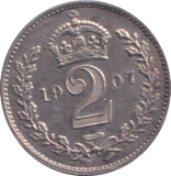 1907 MAUNDY TWO PENCE ( UNC )